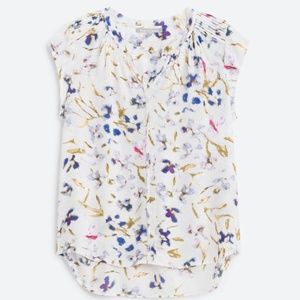 DANIEL RAINN Bernal Split Neck Floral Blouse XL